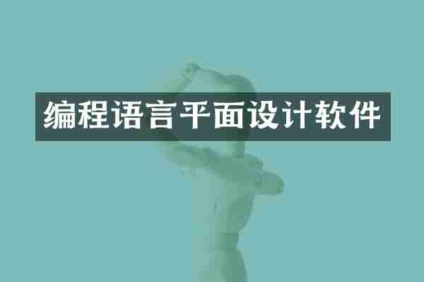 编程语言平面设计软件