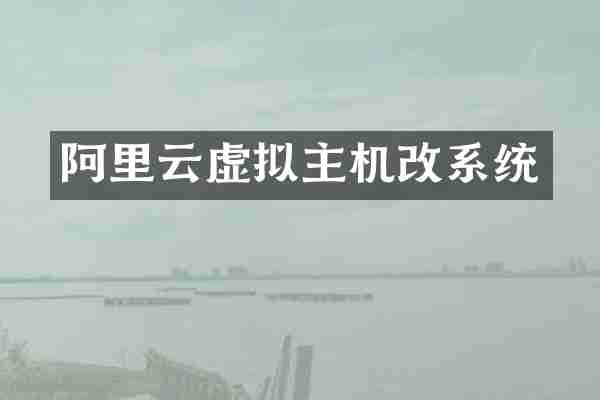 阿里云虚拟主机改系统