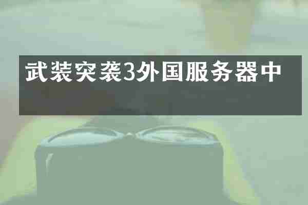 武装突袭3外国服务器中文