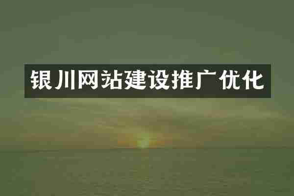 银川网站建设推广优化