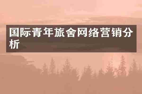 国际青年旅舍网络营销分析