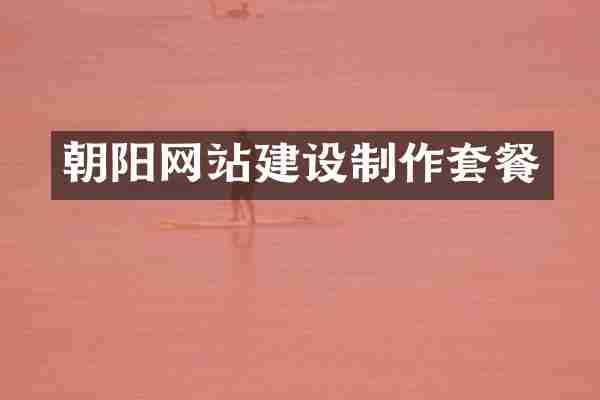 朝阳网站建设制作套餐