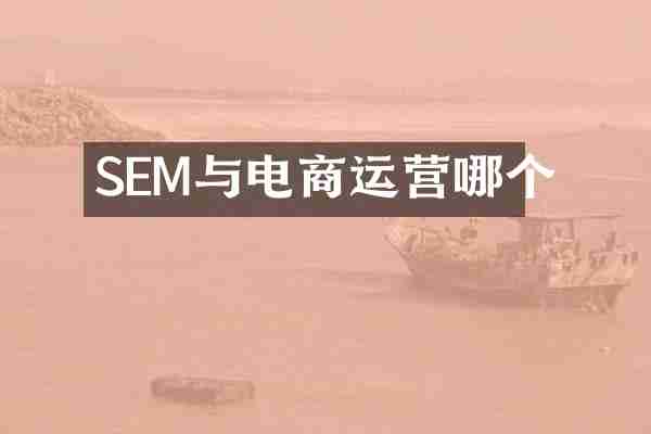 SEM与电商运营哪个
