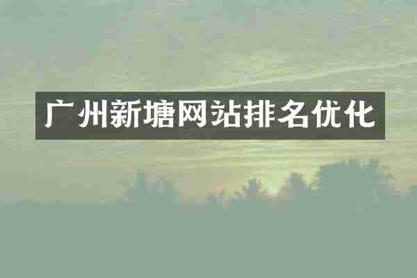广州新塘网站排名优化