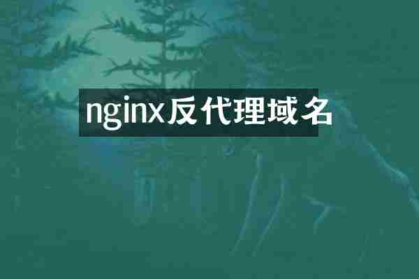 nginx反代理域名