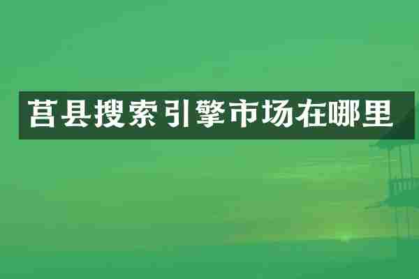 莒县搜索引擎市场在哪里