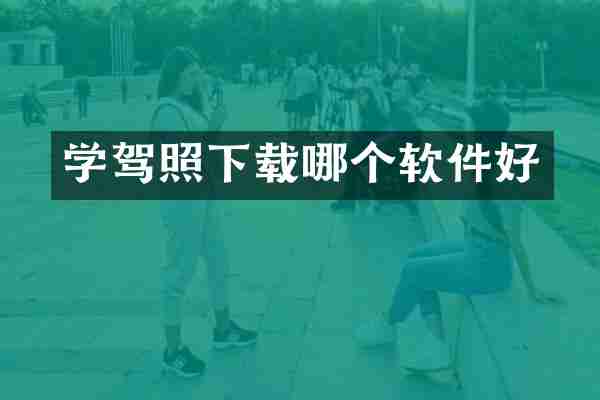 学驾照下载哪个软件好