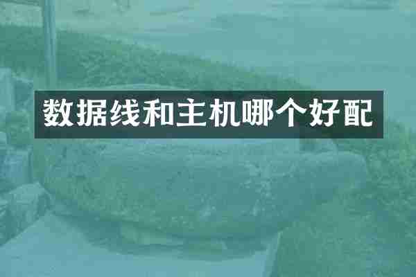 数据线和主机哪个好配