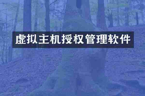 虚拟主机授权管理软件