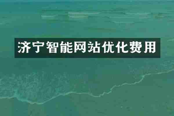 济宁智能网站优化费用