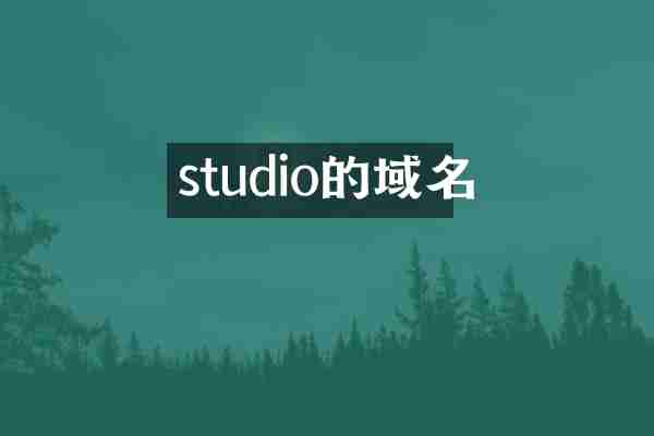 studio的域名