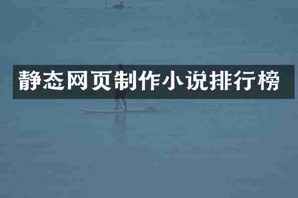 静态网页制作小说排行榜