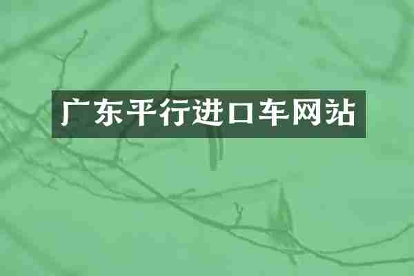 广东平行进口车网站