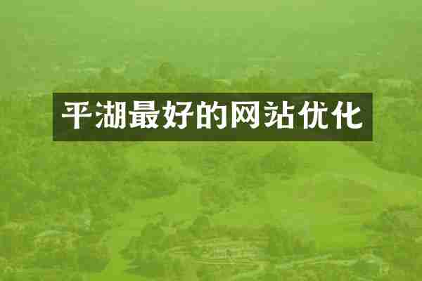平湖最好的网站优化