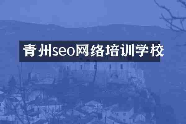青州seo网络培训学校