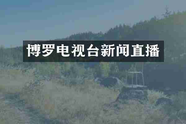 博罗电视台新闻直播