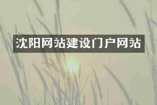 沈阳网站建设门户网站