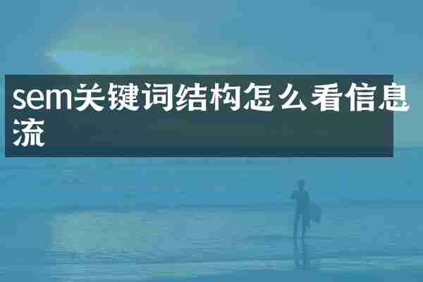 sem关键词结构怎么看信息流