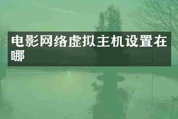 电影网络虚拟主机设置在哪