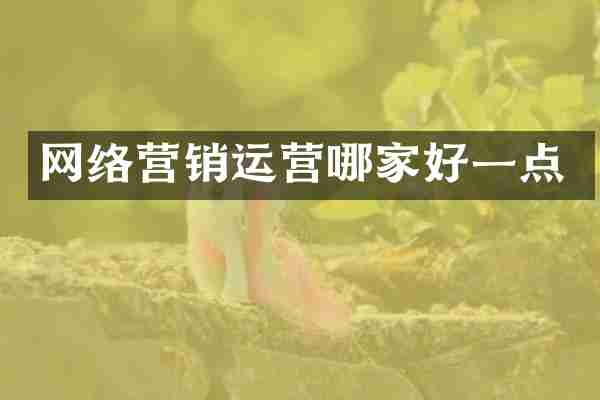 网络营销运营哪家好一点