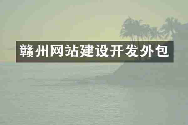 赣州网站建设开发外包