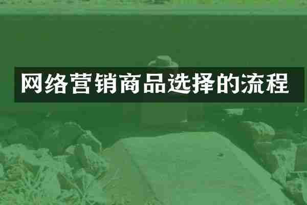 网络营销商品选择的流程
