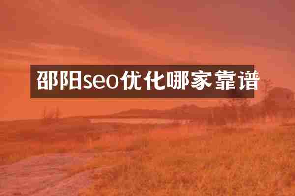 邵阳seo优化哪家靠谱