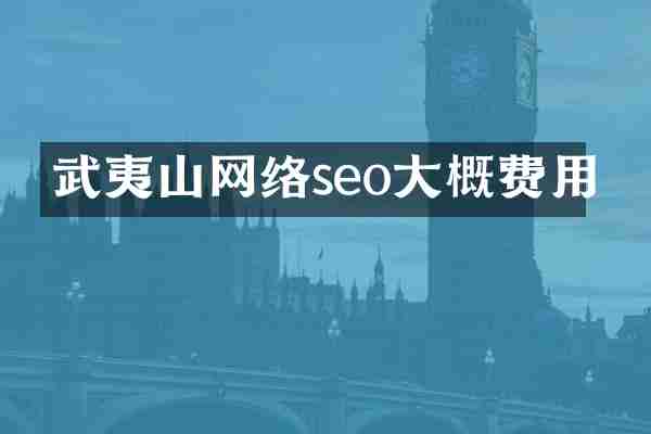 武夷山网络seo大概费用