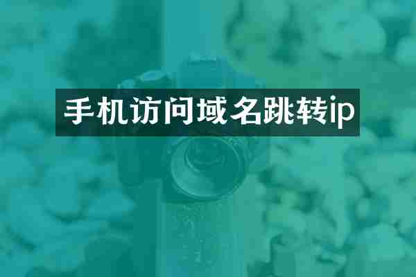 手机访问域名跳转ip