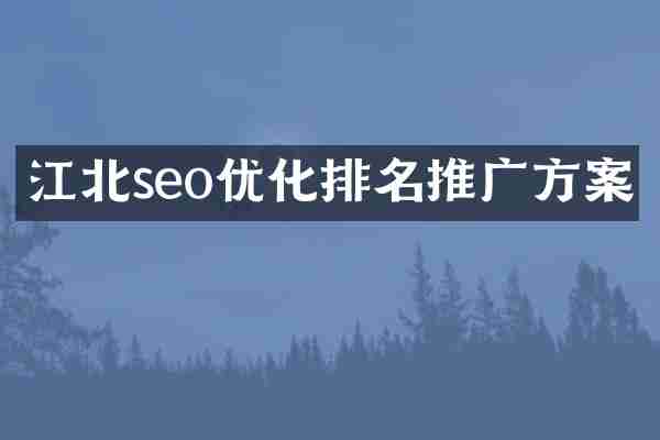 江北seo优化排名推广方案