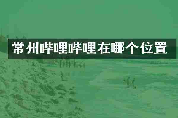 常州哔哩哔哩在哪个位置