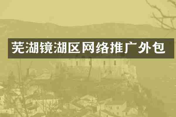 芜湖镜湖区网络推广外包