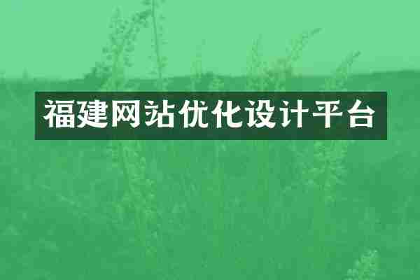 福建网站优化设计平台