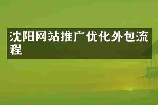 沈阳网站推广优化外包流程