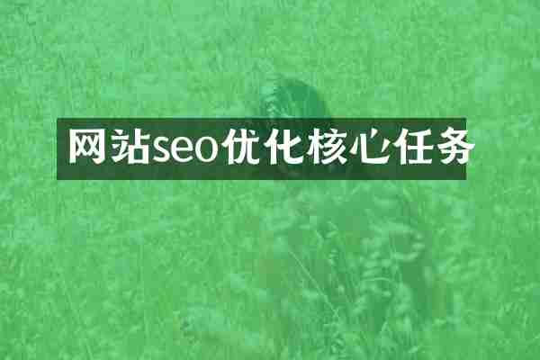 网站seo优化核心任务