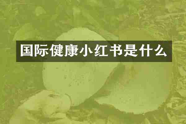 国际健康小红书是什么