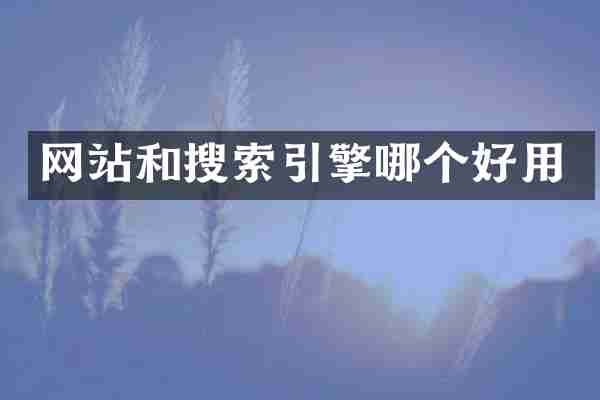 网站和搜索引擎哪个好用