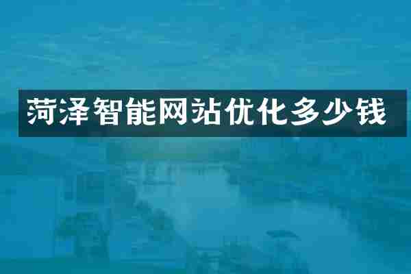 菏泽智能网站优化多少钱