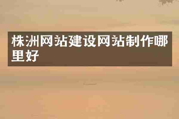 株洲网站建设网站制作哪里好