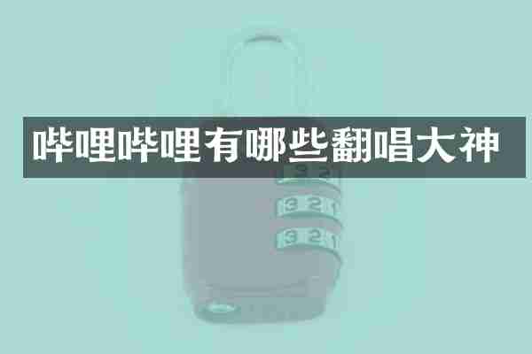 哔哩哔哩有哪些翻唱大神