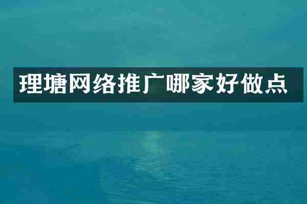 理塘网络推广哪家好做点