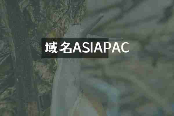 域名ASIAPAC