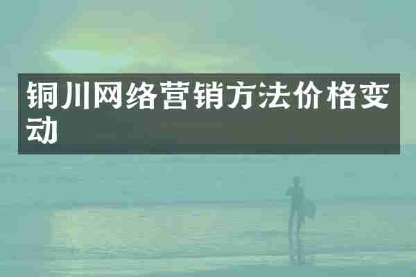铜川网络营销方法价格变动
