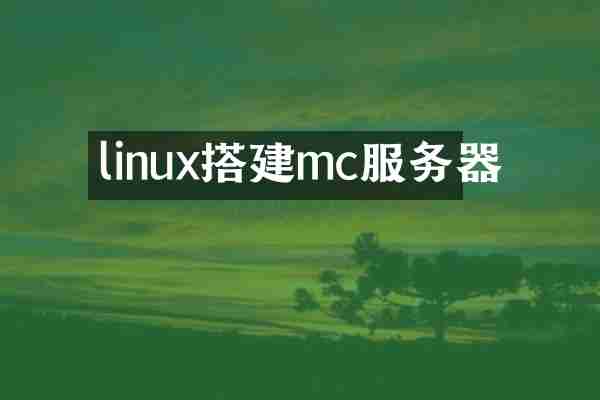 linux搭建mc服务器