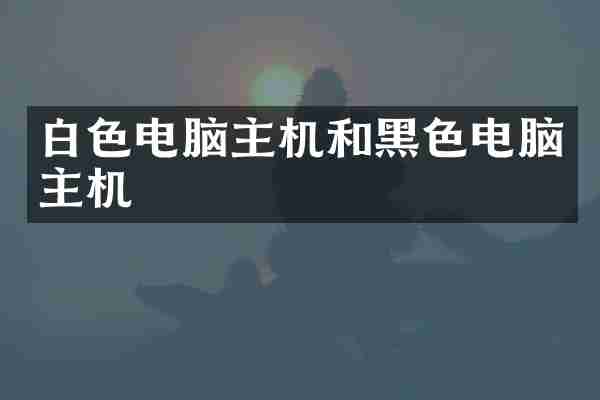白色电脑主机和黑色电脑主机