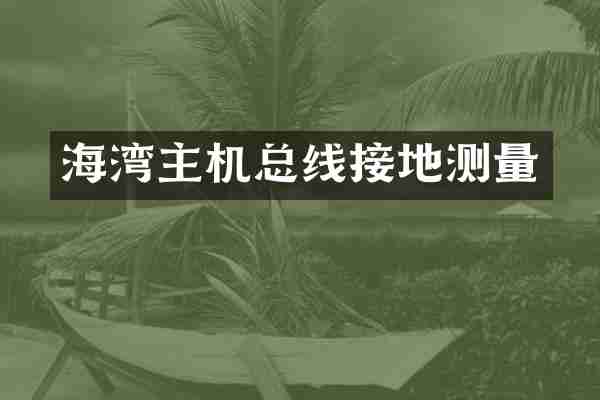 海湾主机总线接地测量