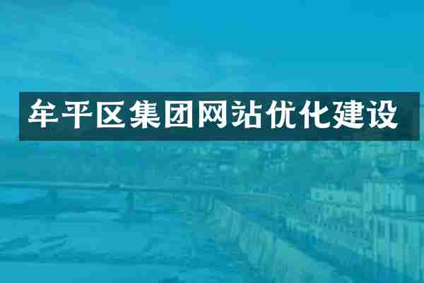 牟平区集团网站优化建设
