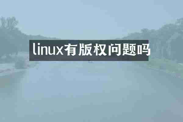 linux有版权问题吗