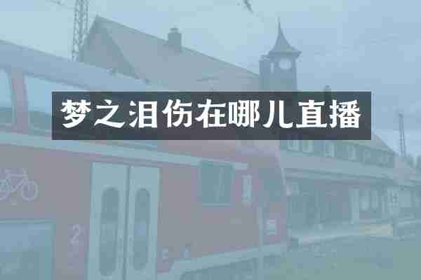 梦之泪伤在哪儿直播