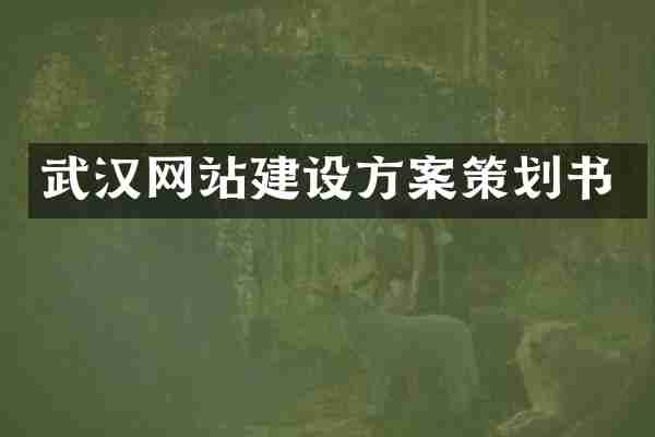 武汉网站建设方案策划书